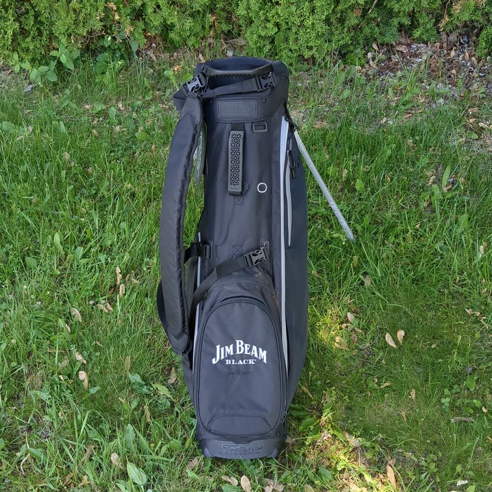 Titleist Jim Beam Black Edition Stand Bag Large 4-Way Divider W/ Rain Hood